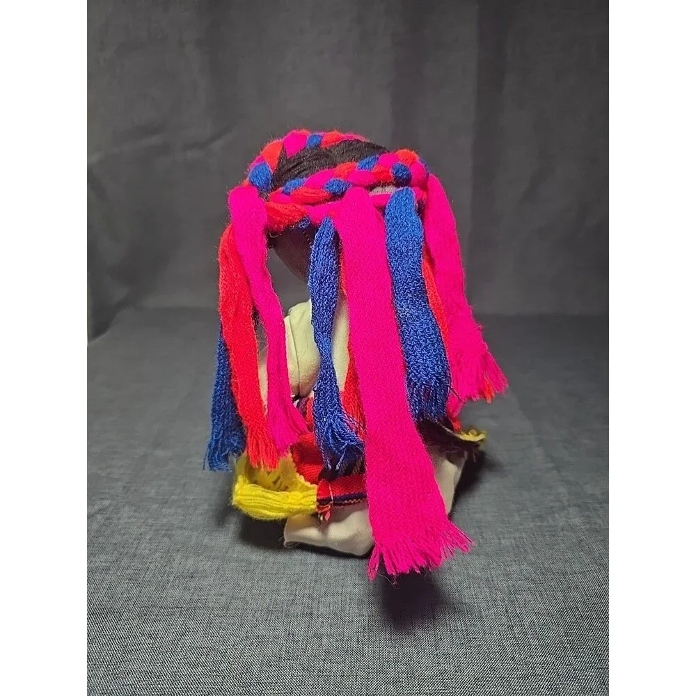 Vintage Handmade Mexican Handcrafted Cloth Rag Doll 12